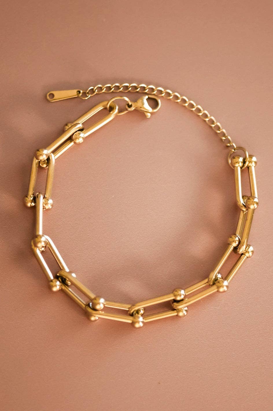 18K Gold Plated Waterproof Stainless Steel Chain Bracelet - 926 West