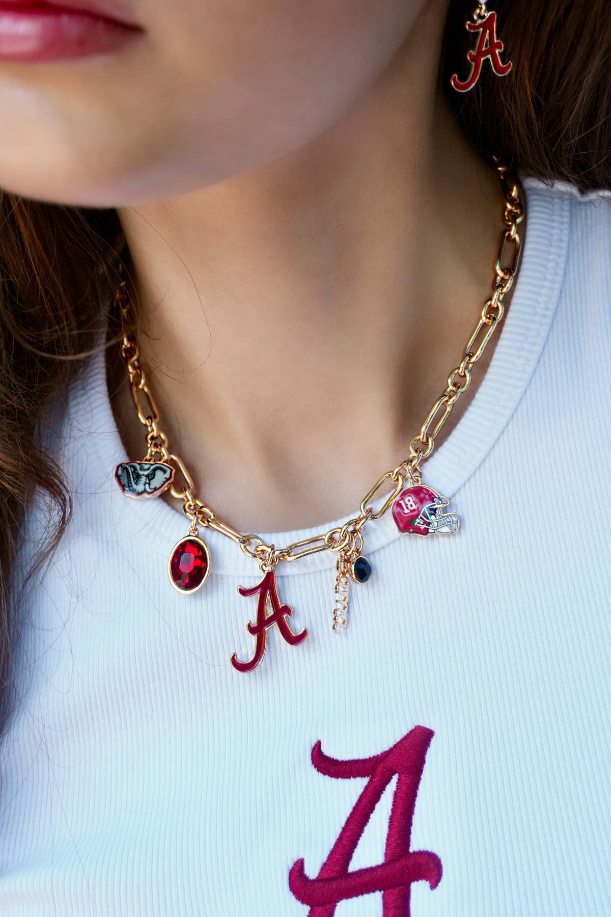 Alabama Crimson Tide Gameday Charm Necklace