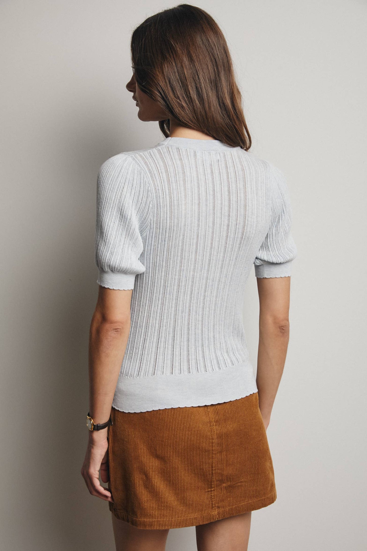 Forte- Textured Knit Puff Sleeve Top - 926 West
