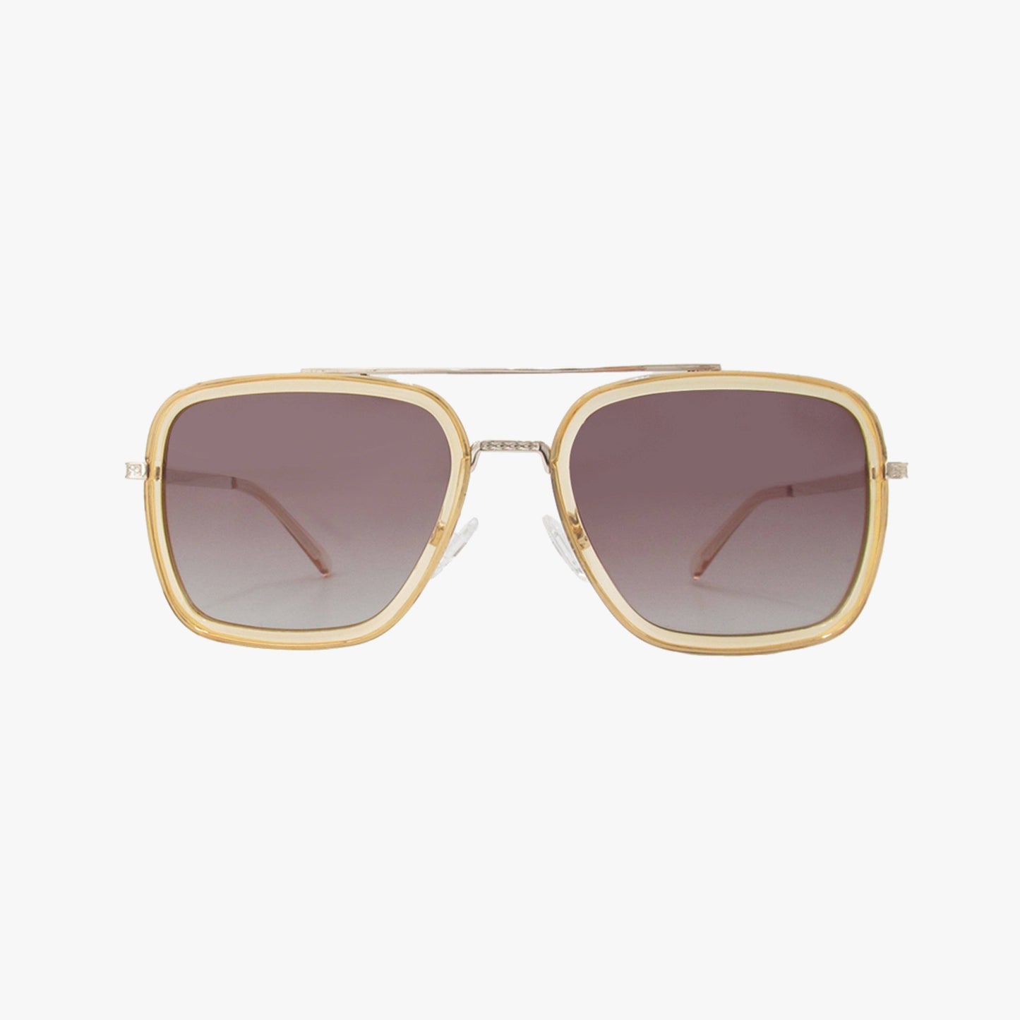 Kohv-LEX CHAMPAGNE Polarized Navigator Metal Sunglasses - 926 West