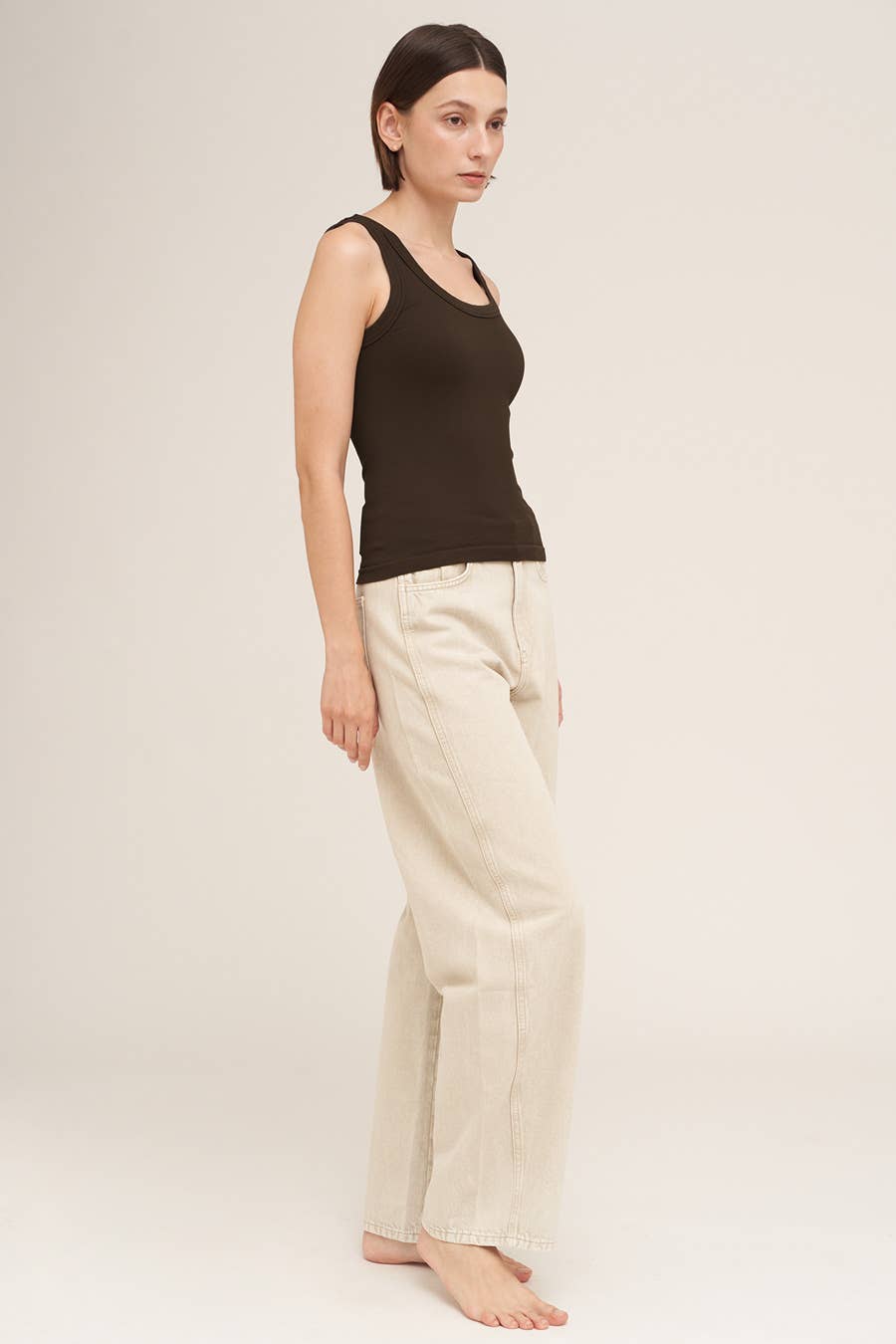 Reversible Ribbed Tank Top ONE SIZE