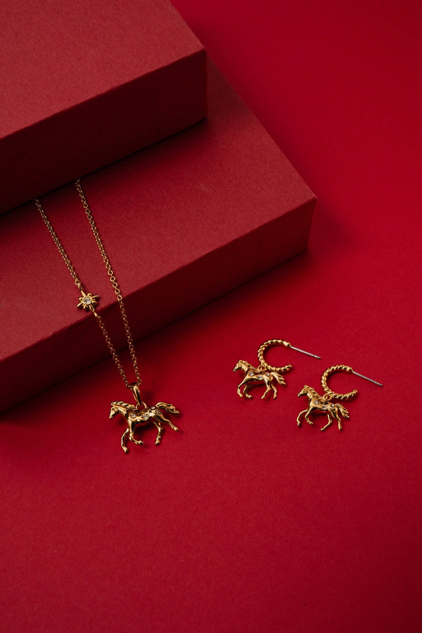 ALEX + ANI - Horse Pendant Necklace