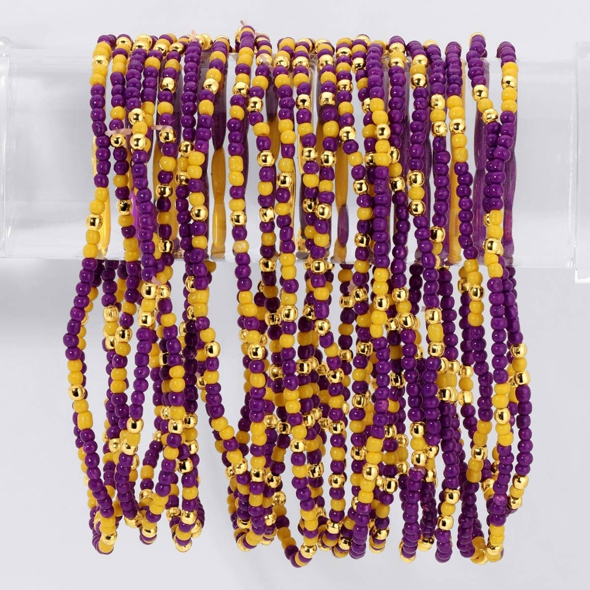 VR -Stretch Seed Bead GAME DAY Bracelets B14 - 926 West