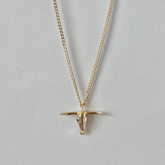 Buffalo Skull Pendant Necklace | Cowgirl Charm Jewelry