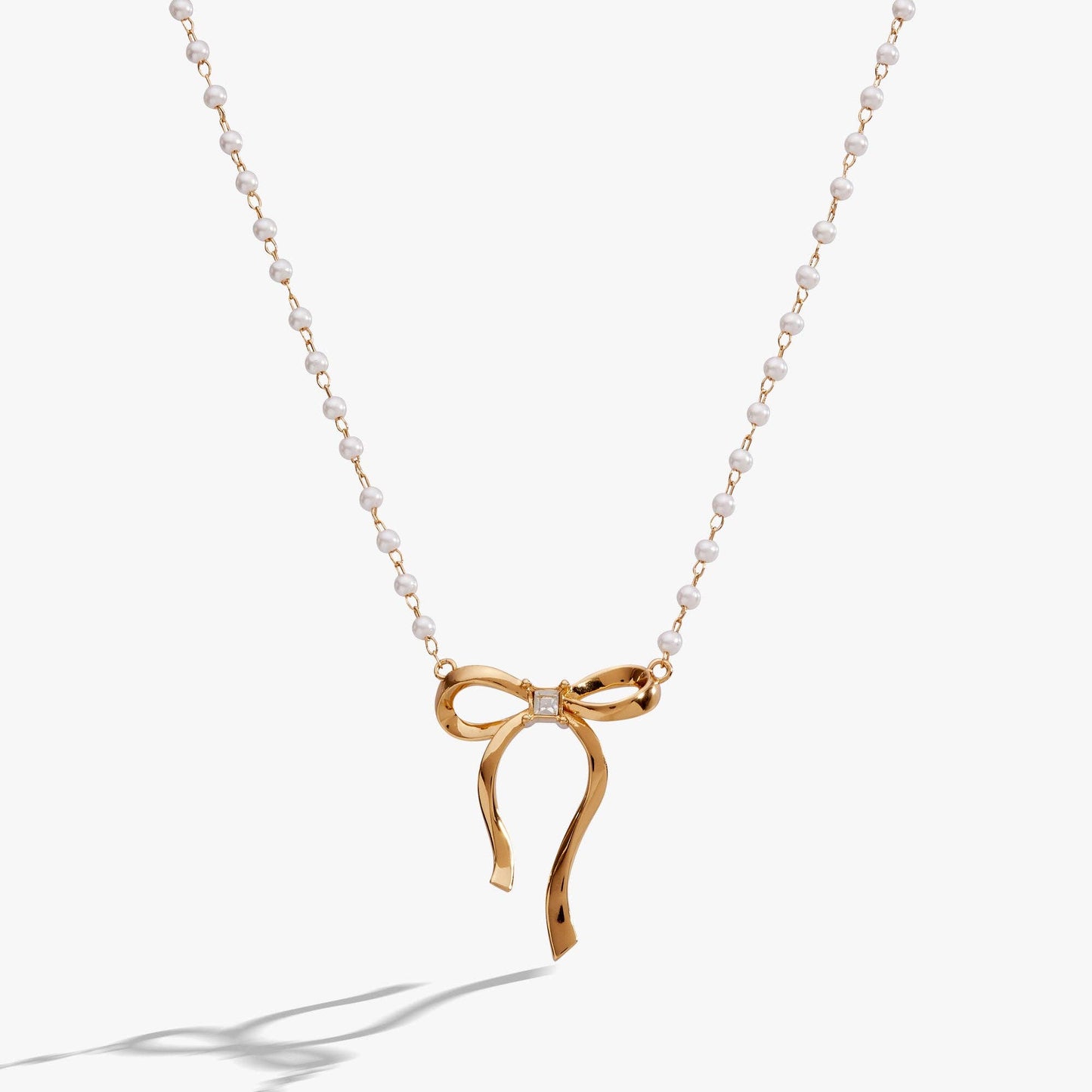 Alex & Ani - Bow Pearl Coquette Necklace