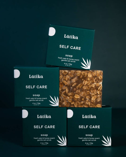 Self Care - Hydrating oat scrub- Soap 💙 Latika Beauty