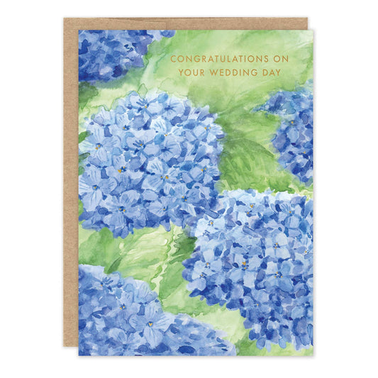 Hydrangea Wedding Card