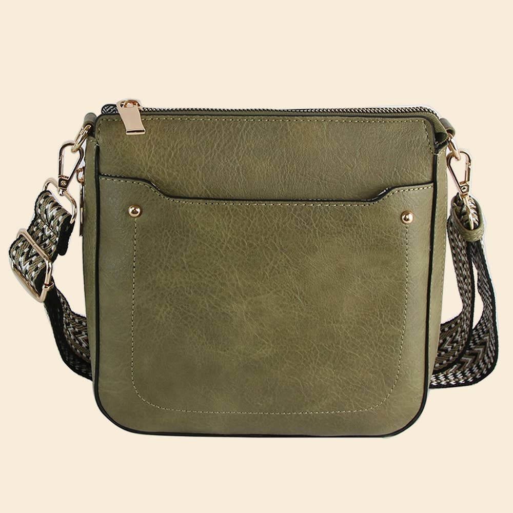 Boho Strap Faux Leather Crossbody Messenger Bag Anarchy Street