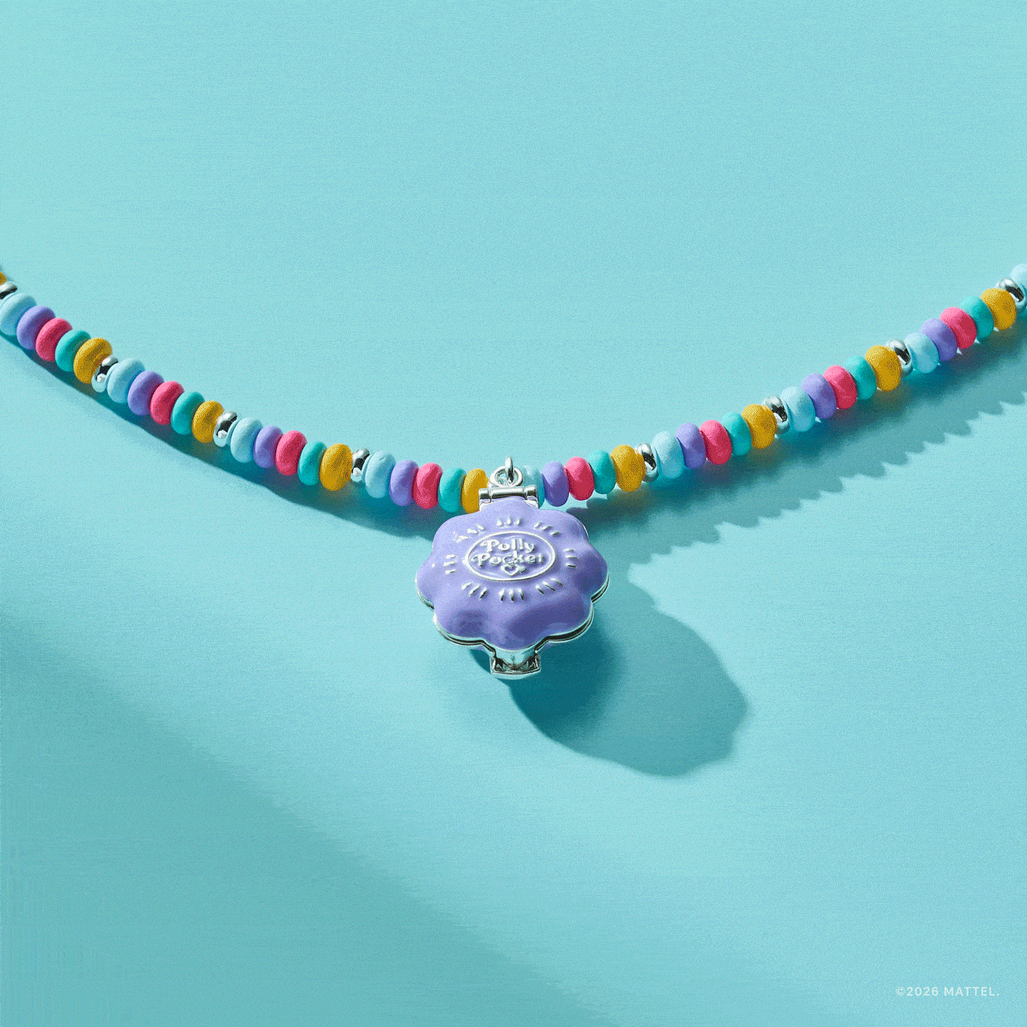 ALEX + ANI - Polly Pocket™ Limited Edition Pool Party Beaded Locket Necklace