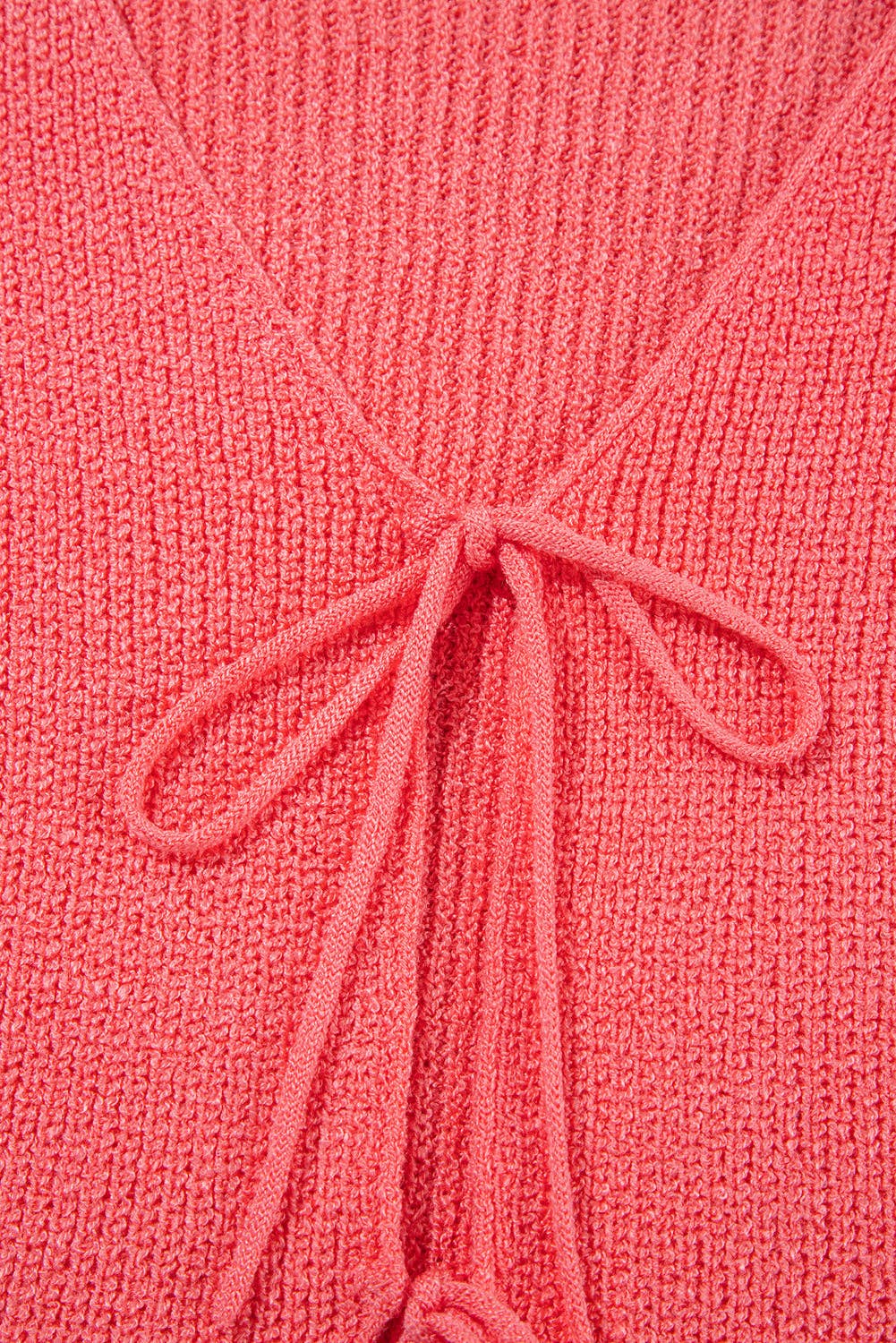 Tie Front V-Neck Summer Sweater Vest LALA LOO