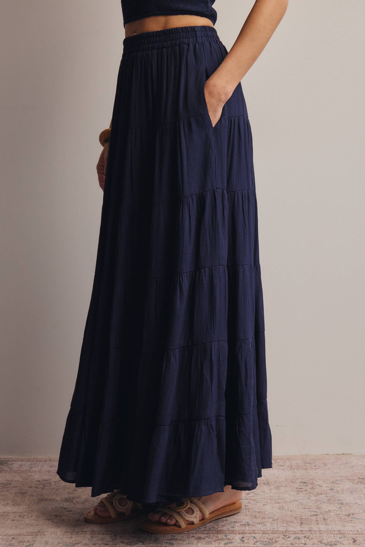 Tiered Maxi Skirt FSK0015