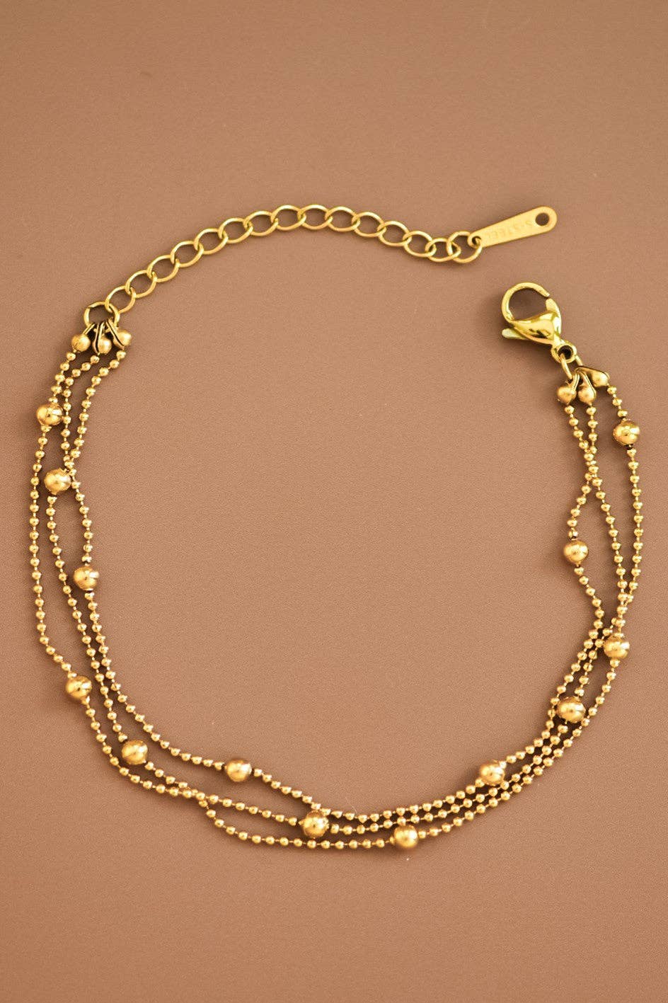 18K Gold Plated Waterproof Stainless Steel Chain Bracelet - 926 West