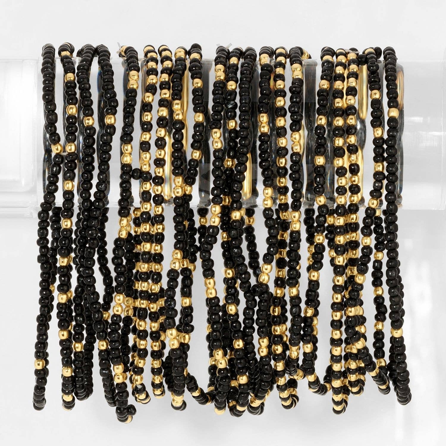 Splendid Iris - Stretch Seed Bead Solid Game Day Bracelets - 926 West