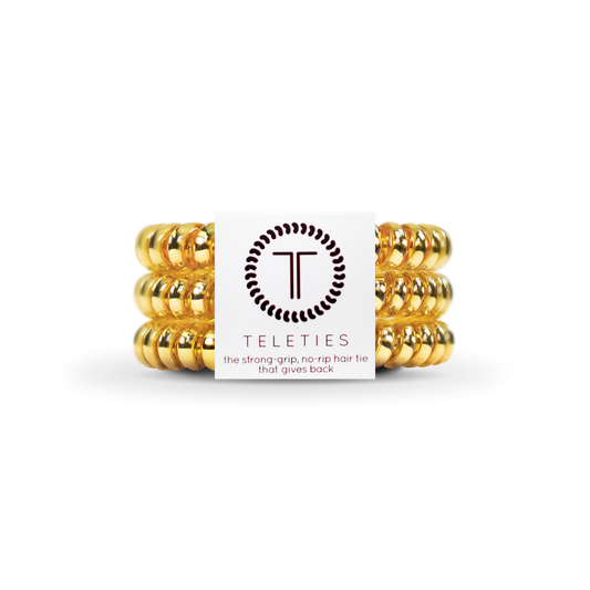 Spiral Hair Coils | Small | Sunset Gold Hair Ties TELETIES