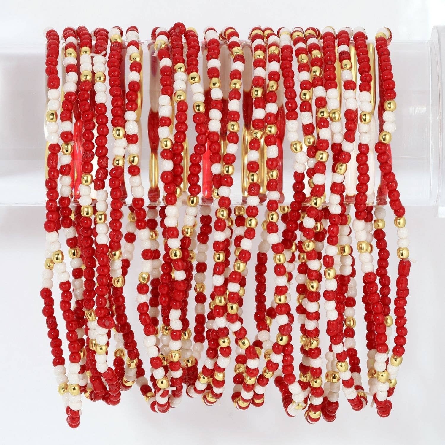 VR -Stretch Seed Bead GAME DAY Bracelets B14 - 926 West