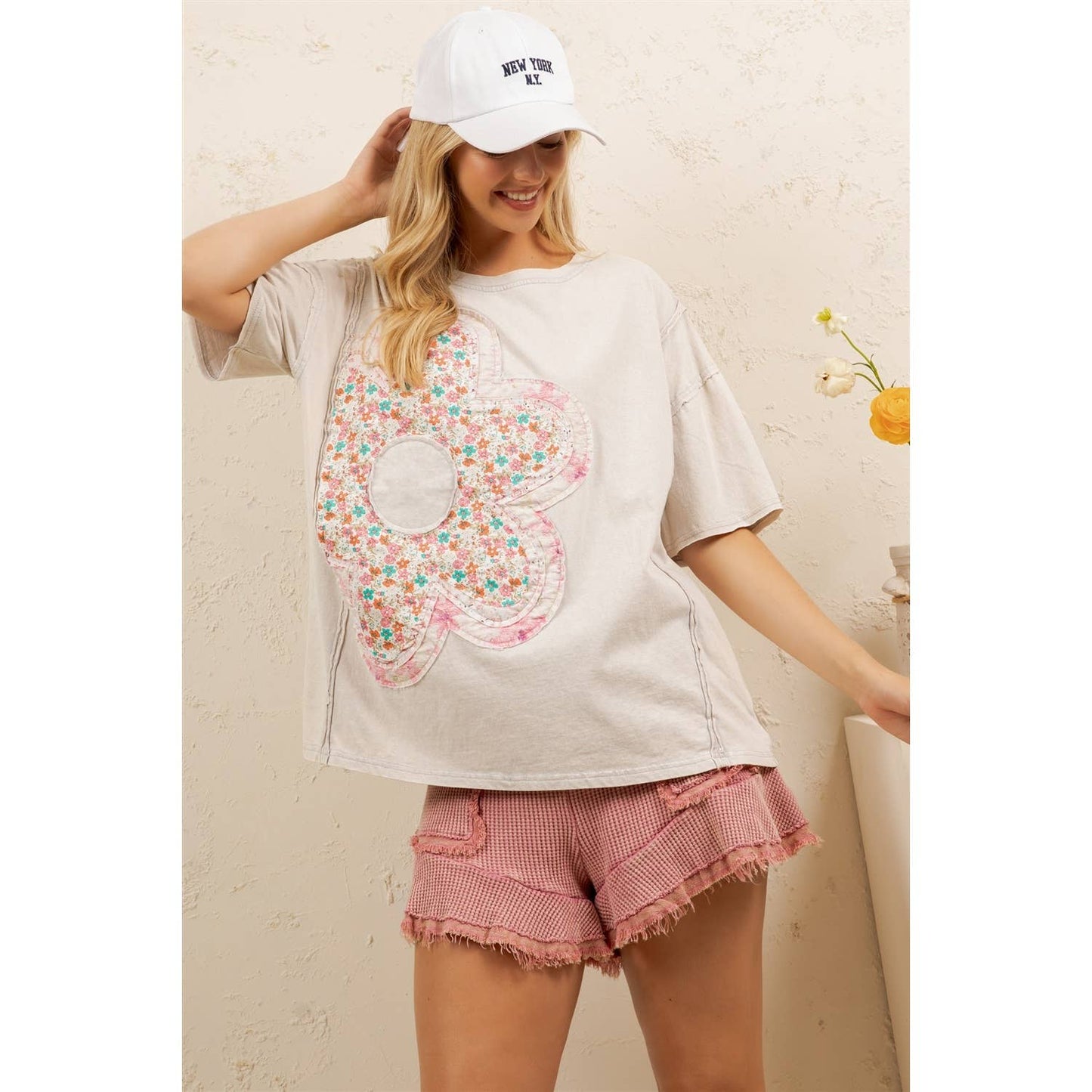 Sage & Fig - DAISY PATCH OVERSIZED TEE