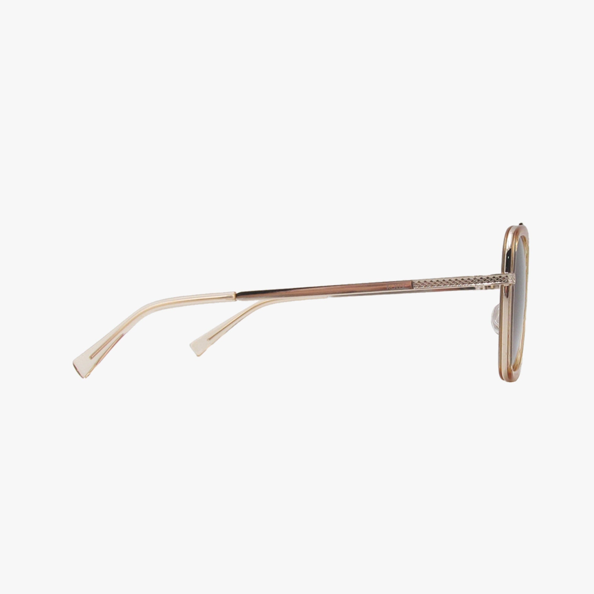 Kohv-LEX CHAMPAGNE Polarized Navigator Metal Sunglasses - 926 West