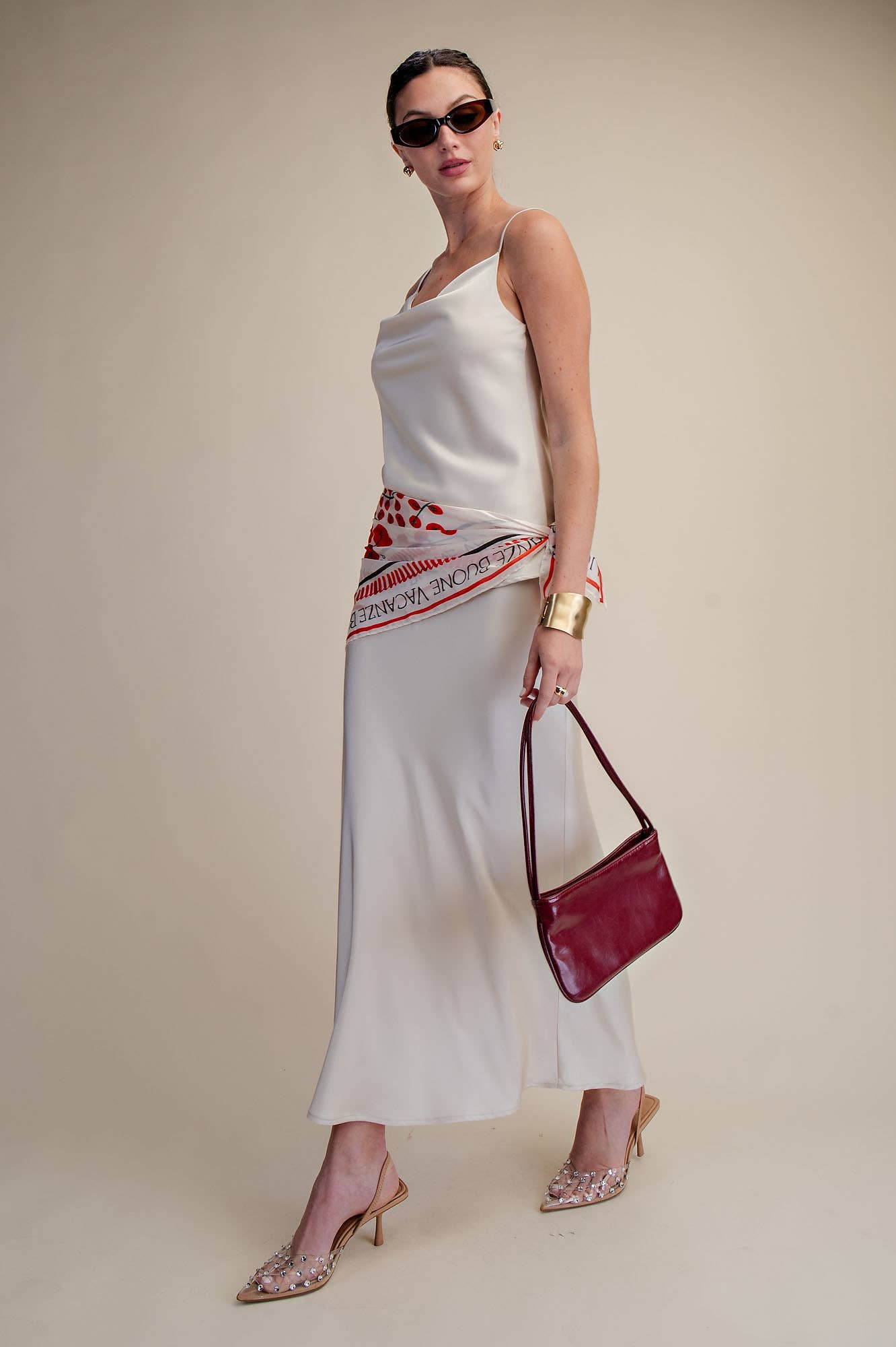 Cowl Neck Adjustable Cami