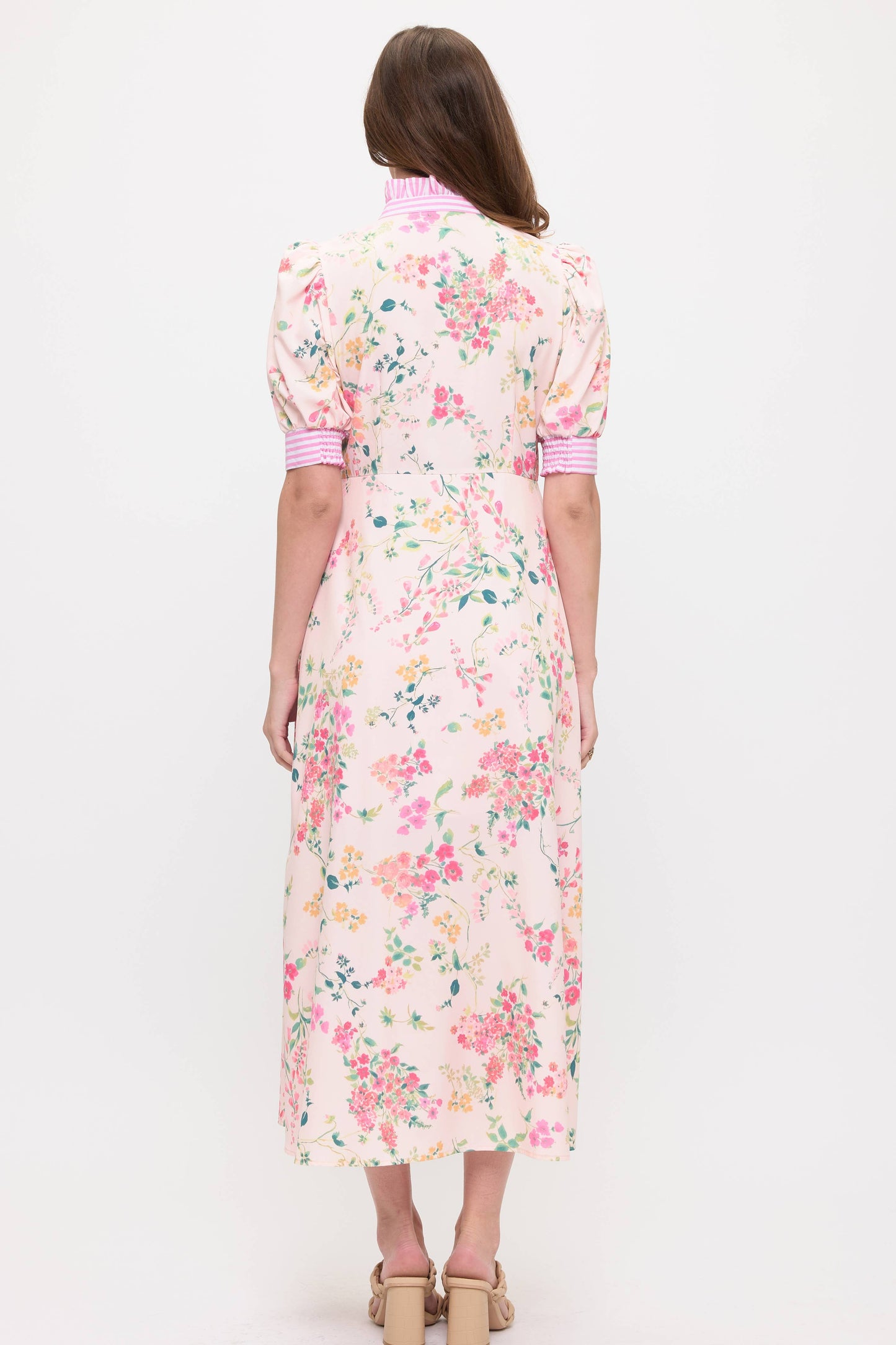 Beeson River Floral Shirt Midi Dress
