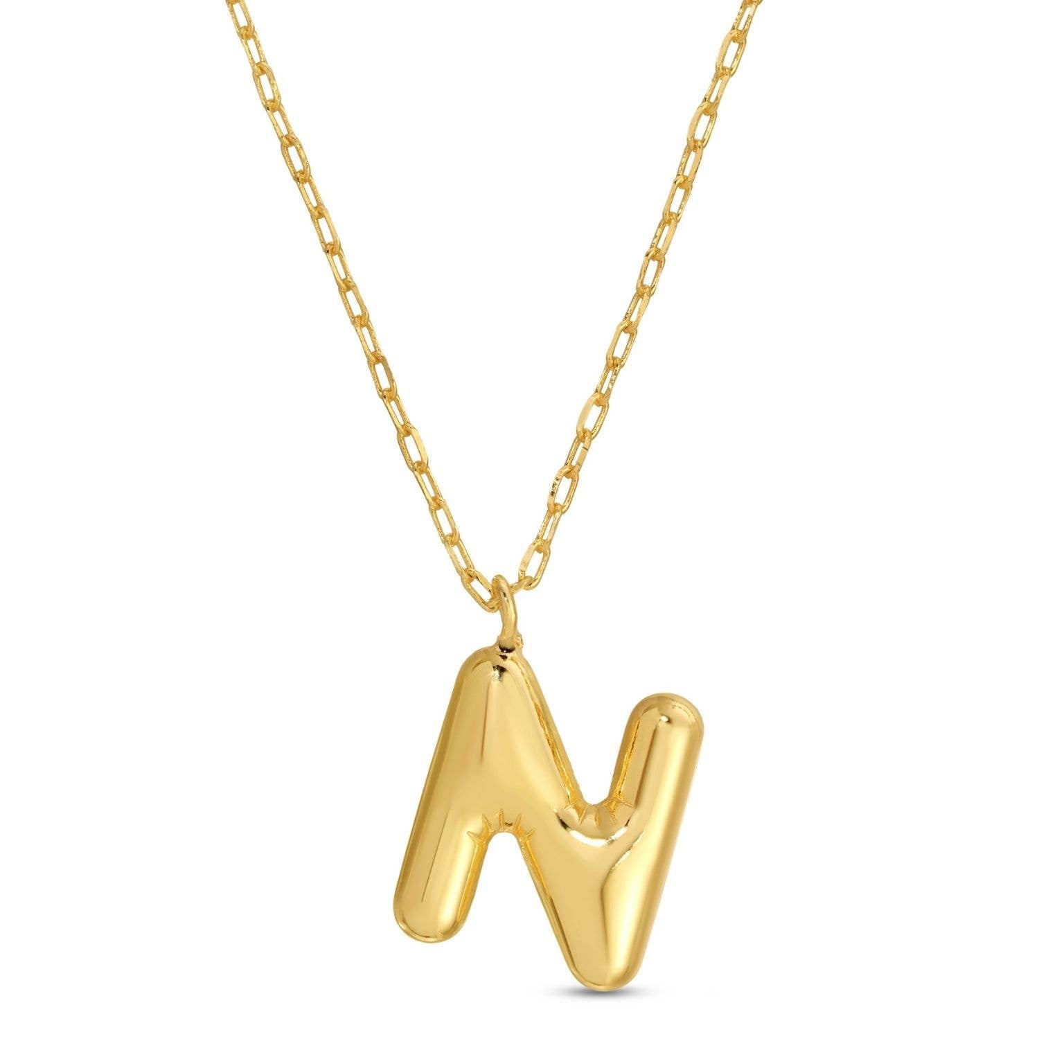 Splendid Iris - Large Balloon Initial Pendant - Assorted - 926 West