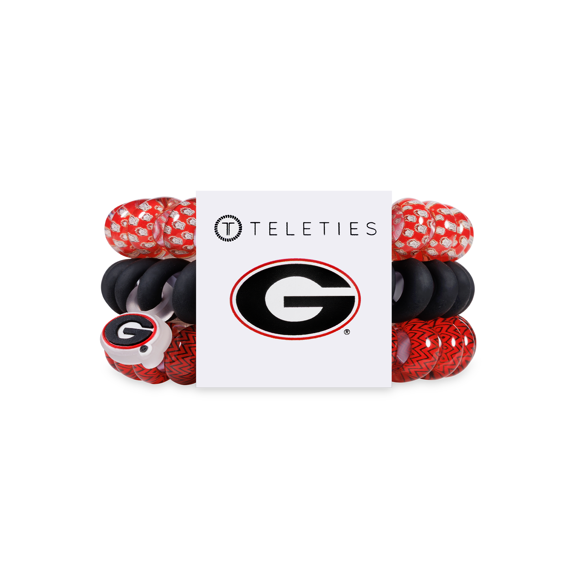 Spiral Hair Coils | Large | Go Dawgs! Hair Ties TELETIES