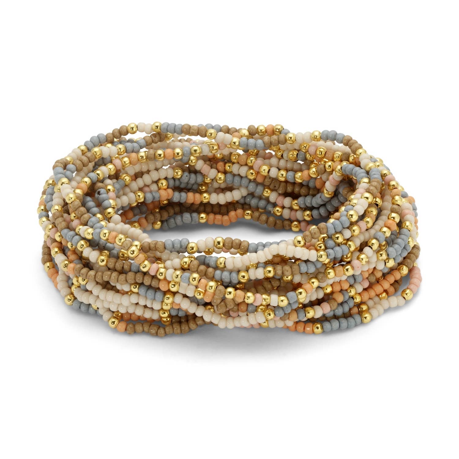 SPLENDID IRIS- Assorted 2mm Stretch Seed Bead Bracelets - 926 West