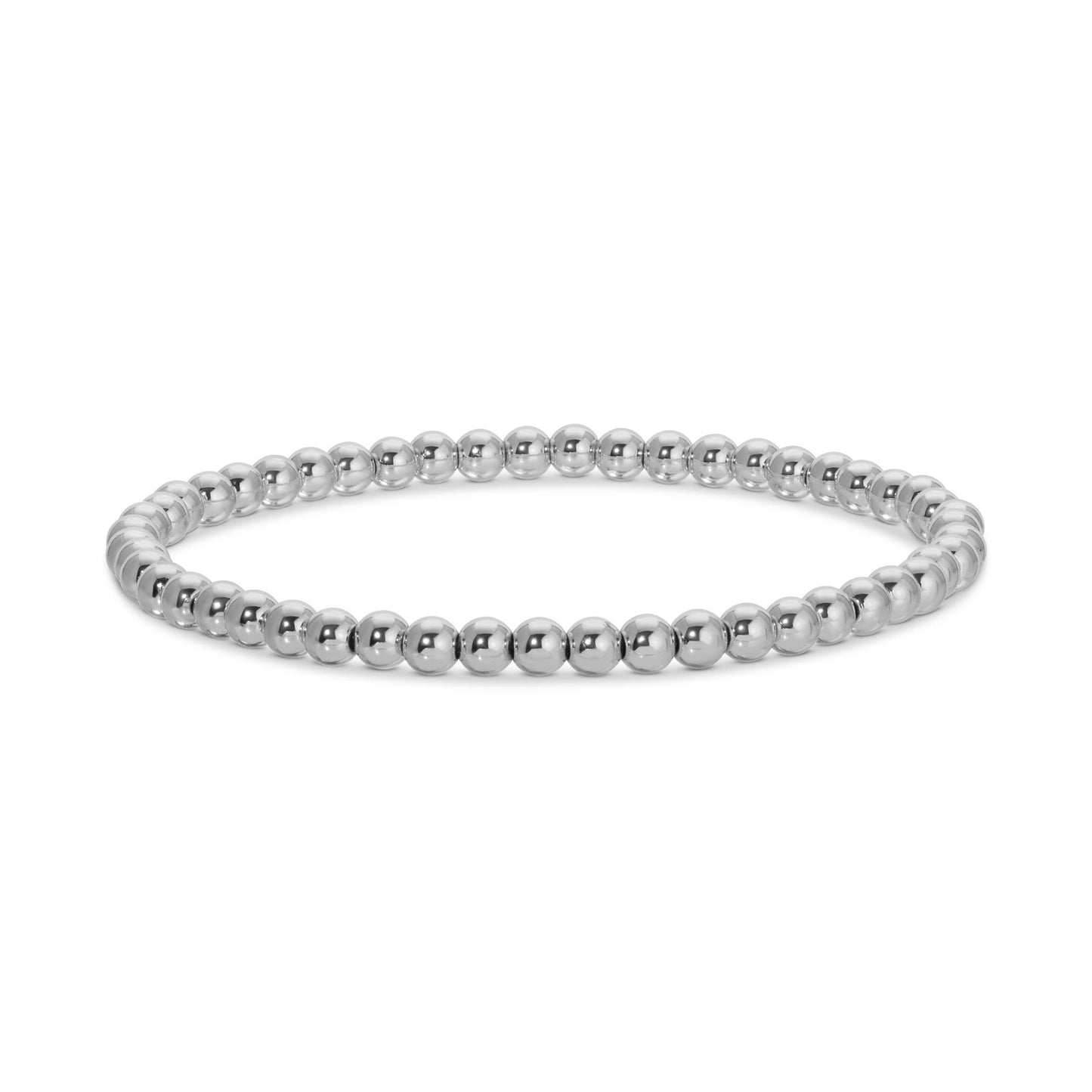 Splendid Iris -  4mm Bead Stretch Bracelet B3203