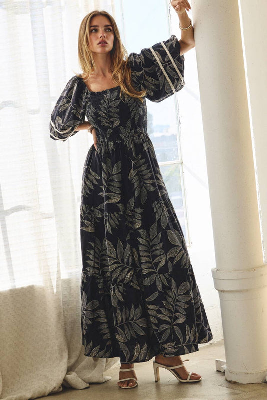 Oddi Printed Midi Dress