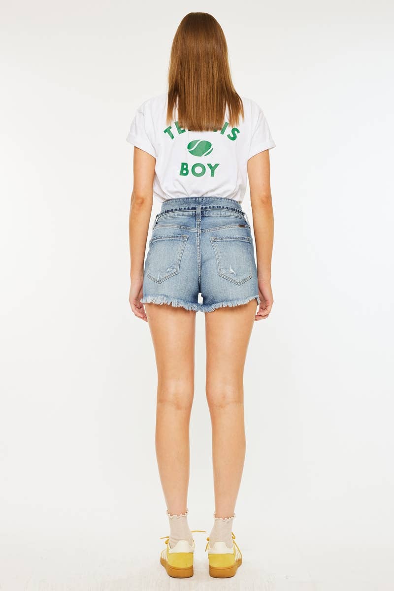 Sunflower -ULTRA HIGH RISE DENIM SHORTS MEDIUM WASH 926 WEST