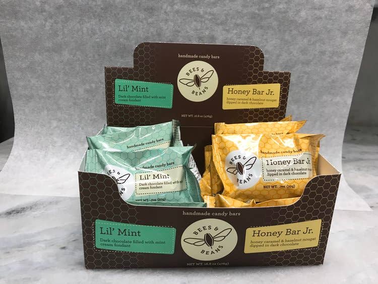 Bees & Beans Split Case of Honey Bar Jr and Lil’ Mint - 926 West