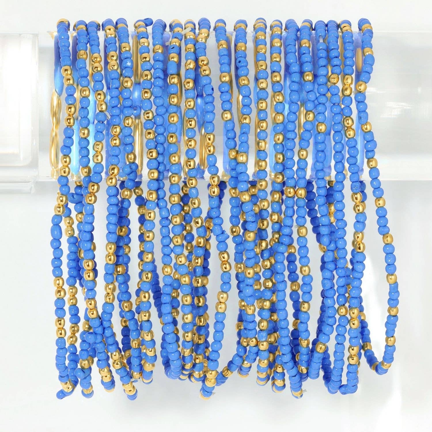 Splendid Iris - Stretch Seed Bead Solid Game Day Bracelets - 926 West