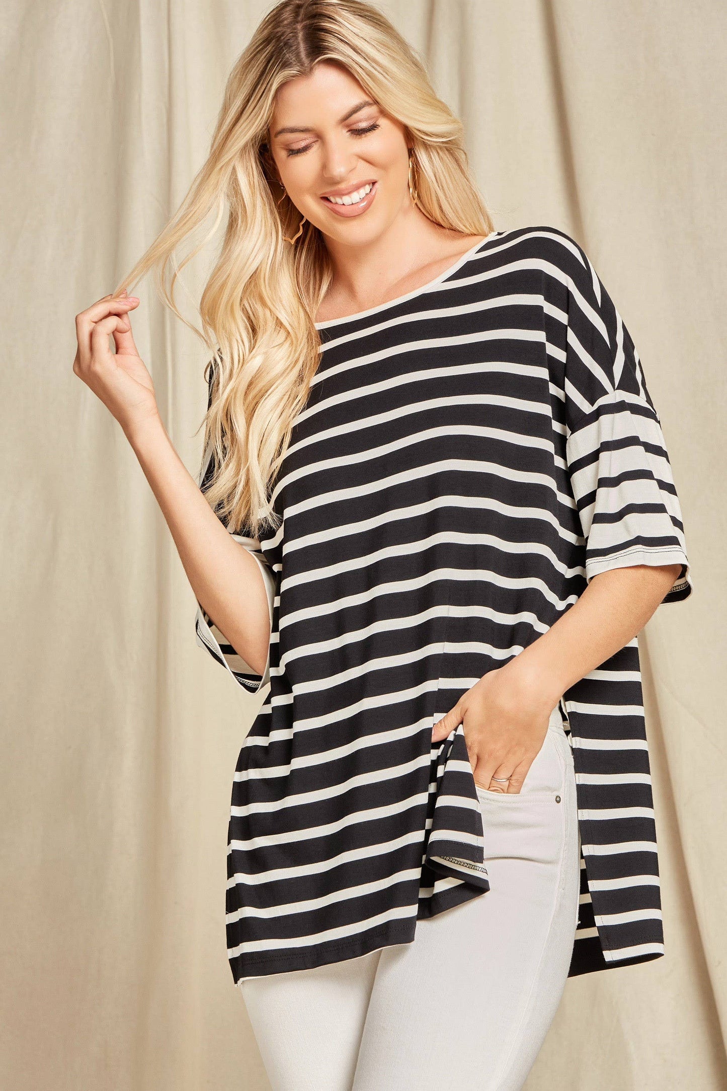 Beeson River - Stripe T Shirt Top