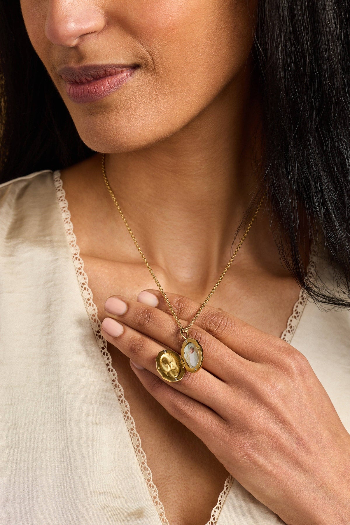 Alex & Ani Filigree Butterfly Locket Pendant Necklace