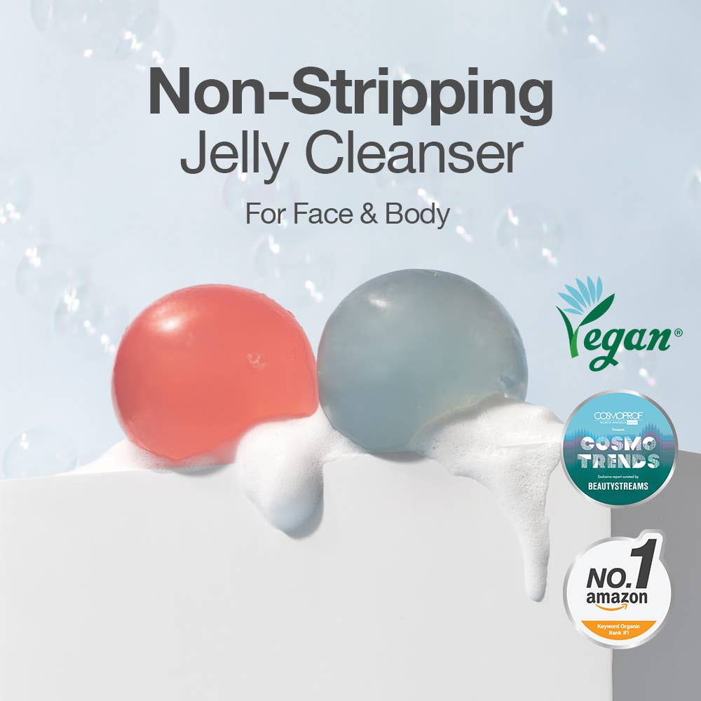Be bare Exfoliating Aqua Jelly Ball Cleanser - Peachy Pink - 926 West