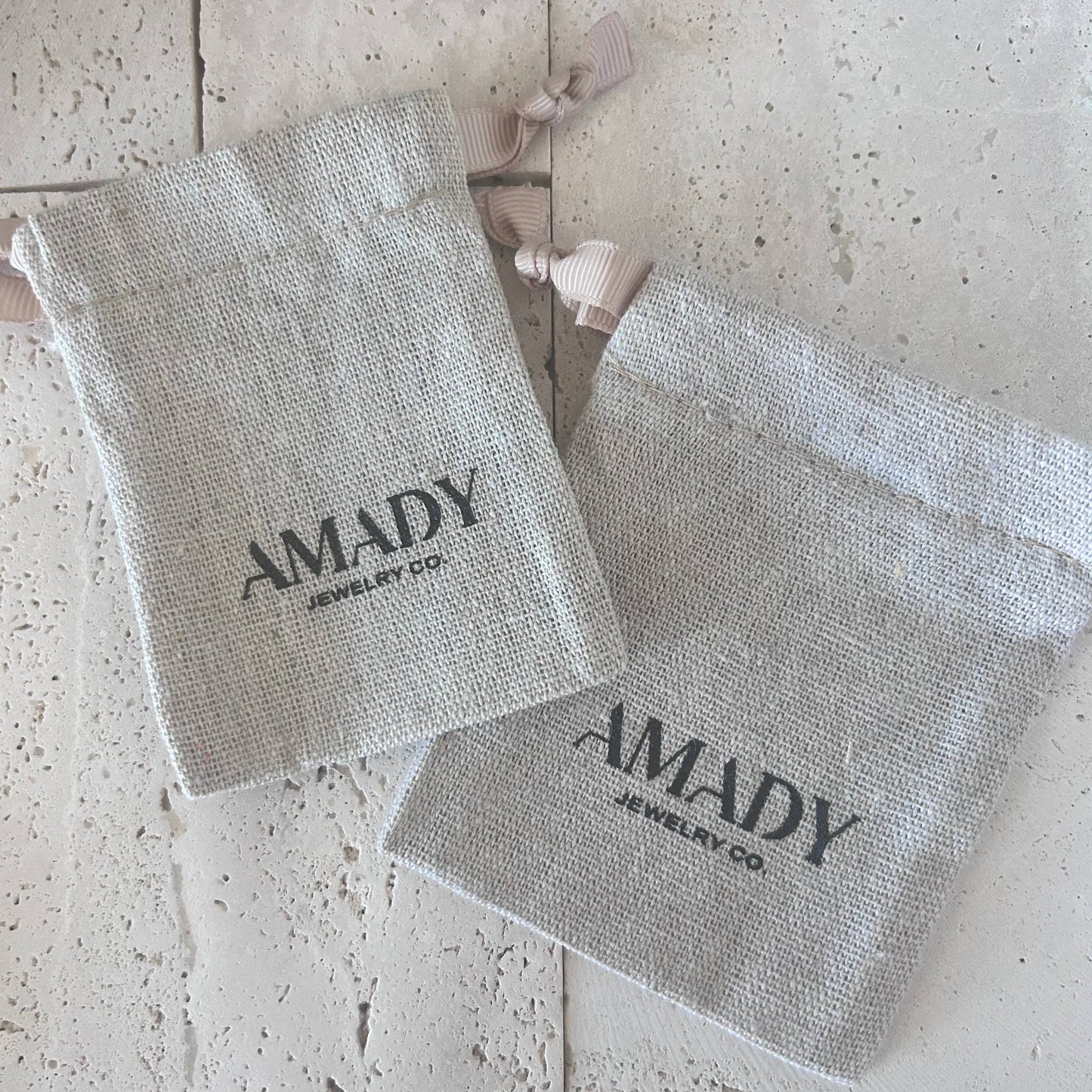 Jewelry bag pouch with logo