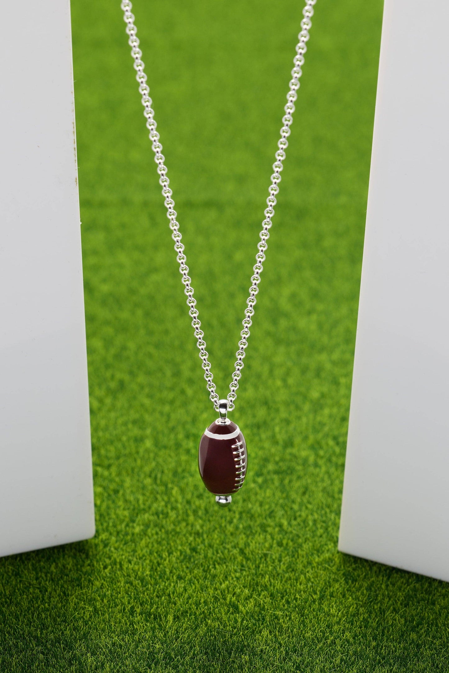 ALEX + ANI - Football Spinner Pendant