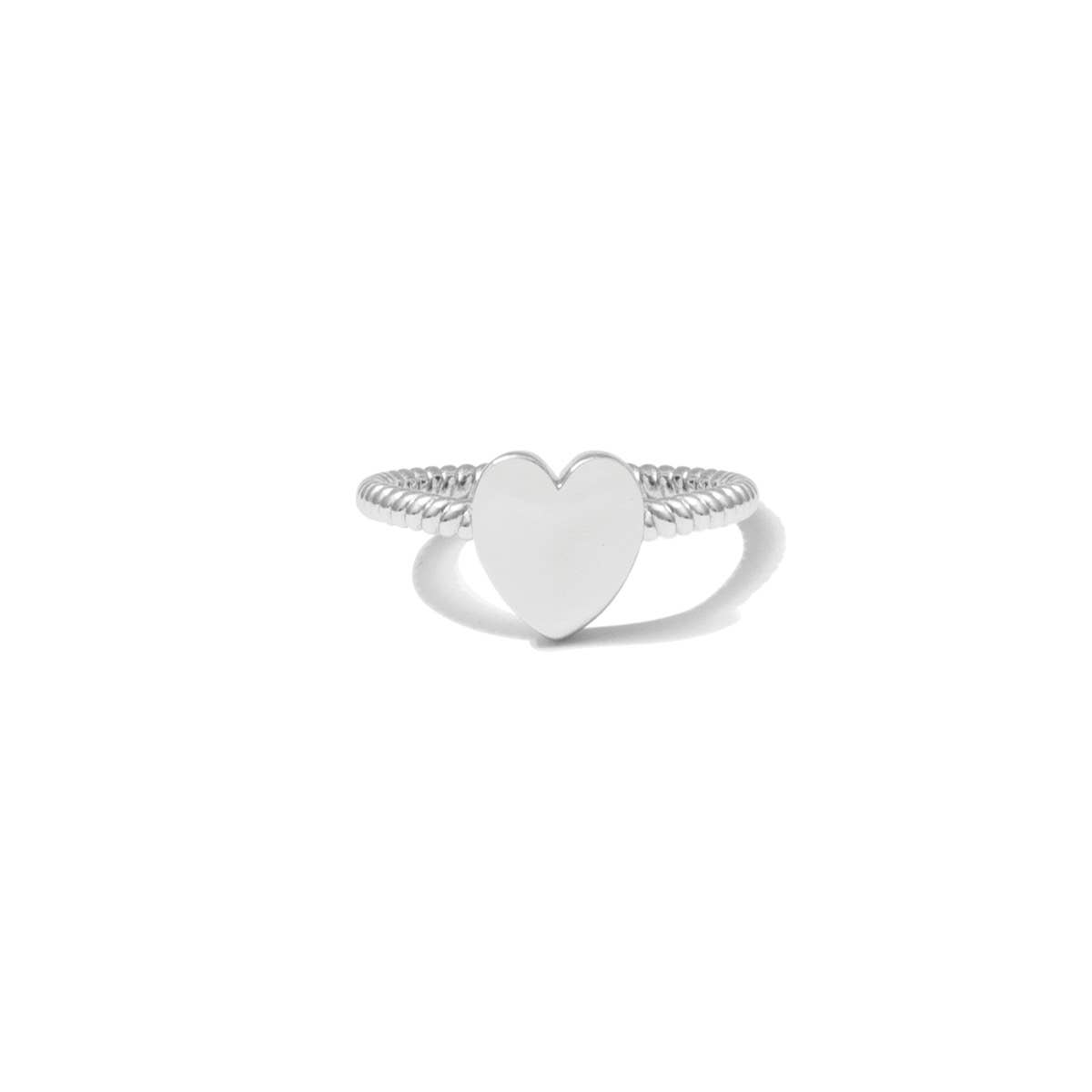 Splendid Iris - Simple Heart Adjustable Ring - 926 West