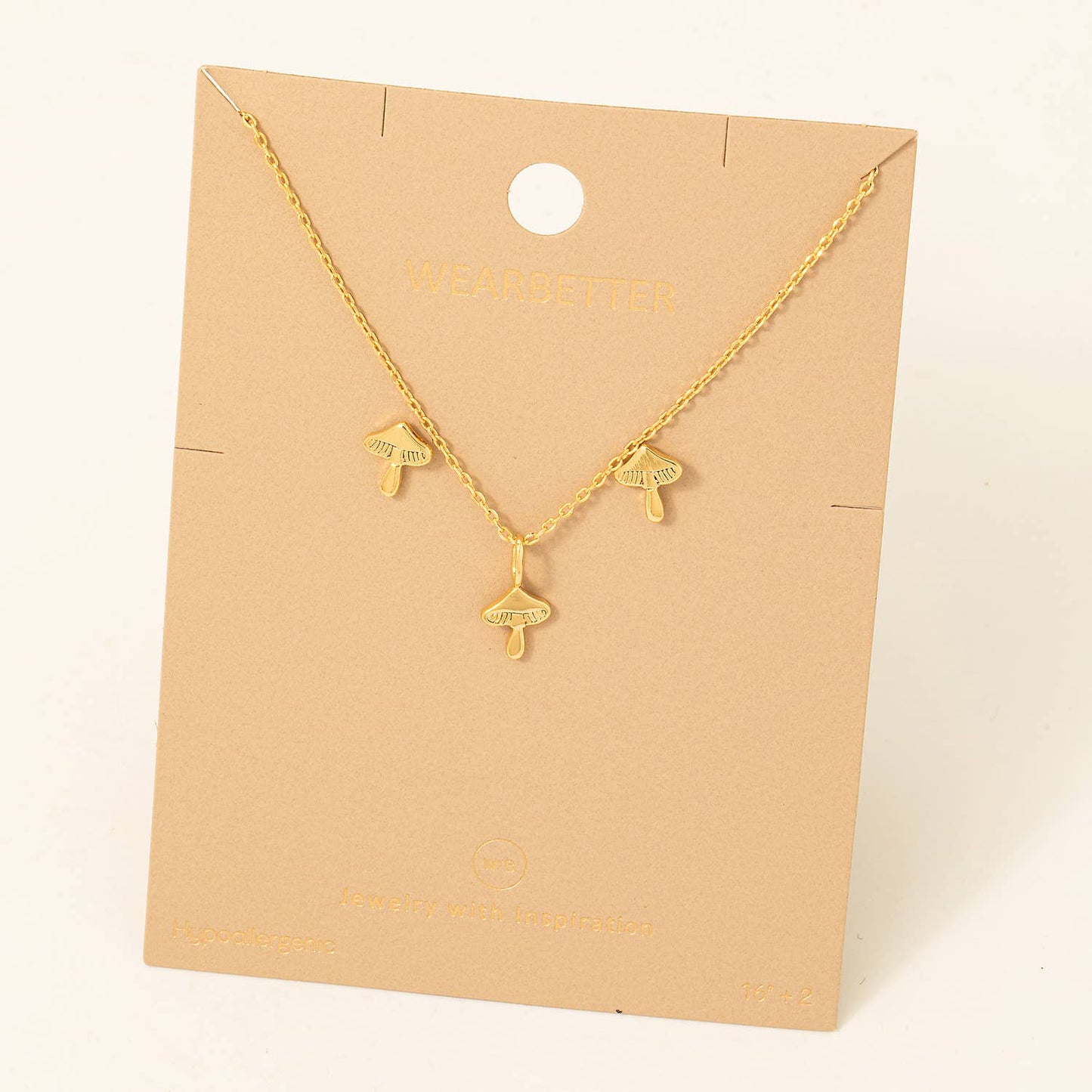 Mushroom Charm Necklace Set Fame Accessories