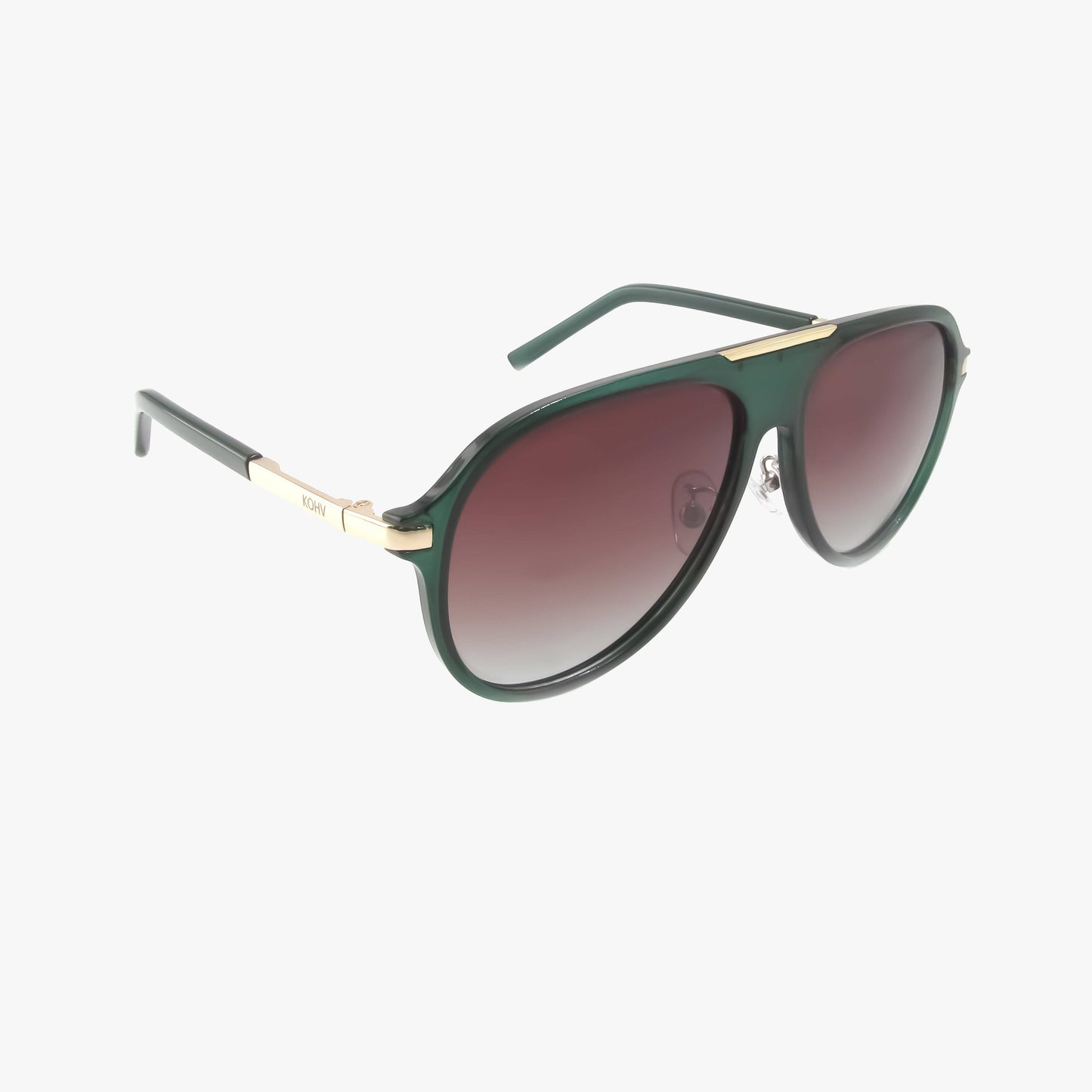 Kohv-AURA EMERALD GREEN Polarized Fashion Aviator Sunglasses - 926 West