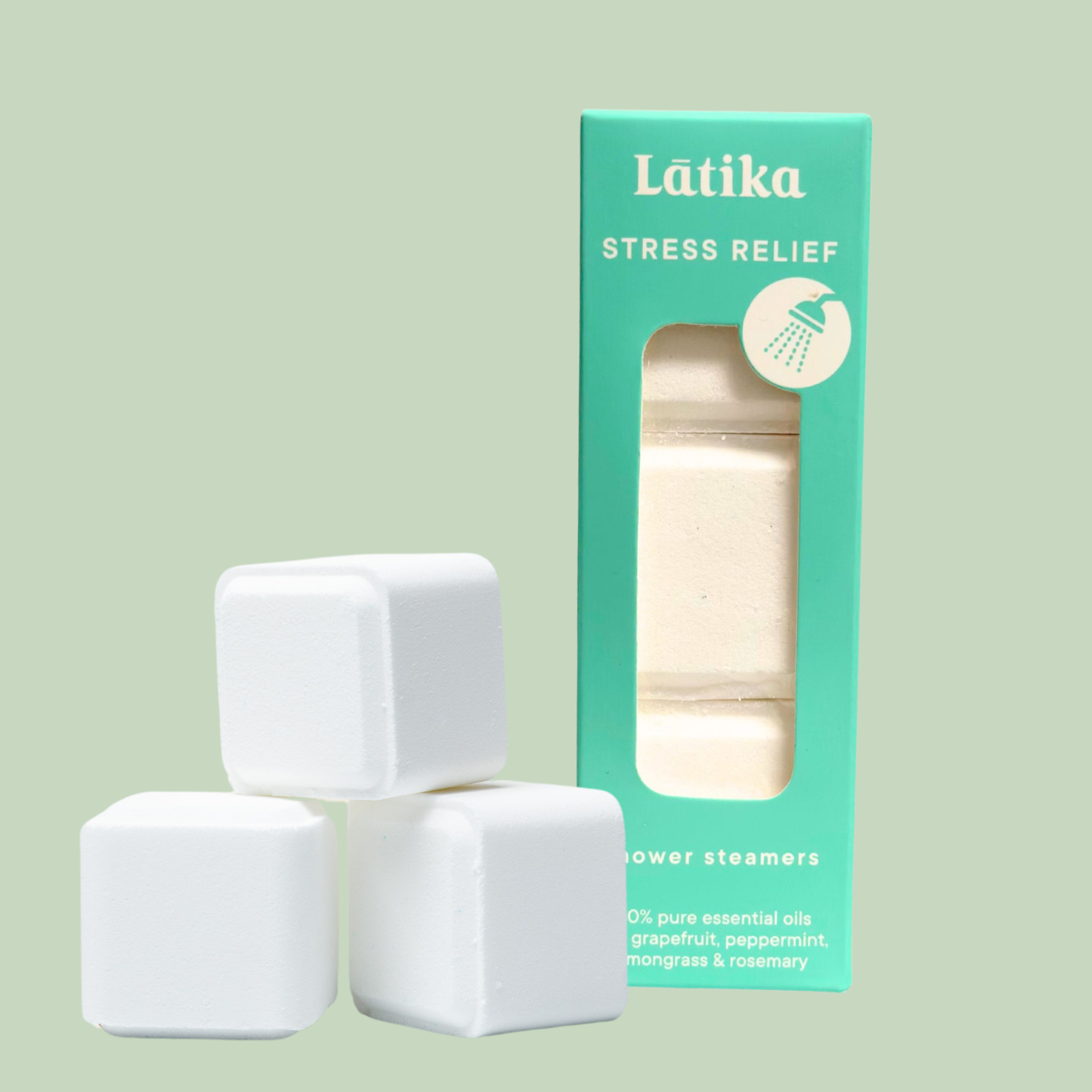 Shower Steamer 🟦 Stress Relief- Essential oils Latika Beauty