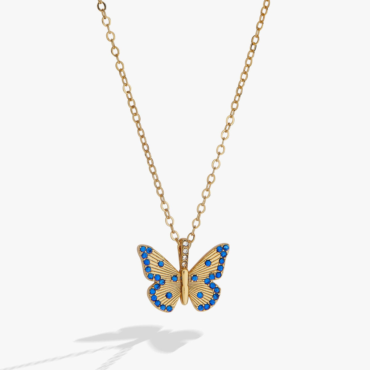 Alex & Ani September 'Protection' Butterfly Birthstone Pendant