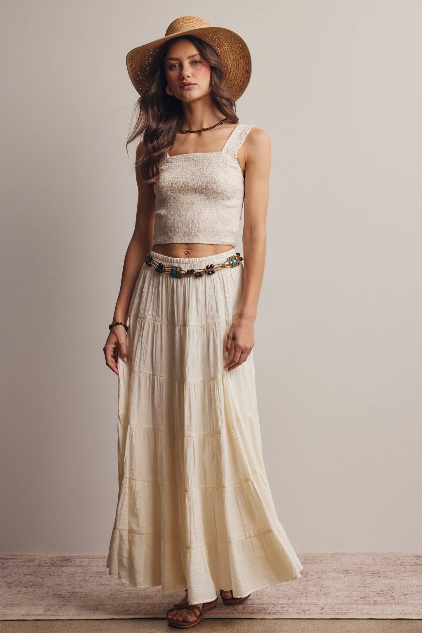 Tiered Maxi Skirt FSK0015