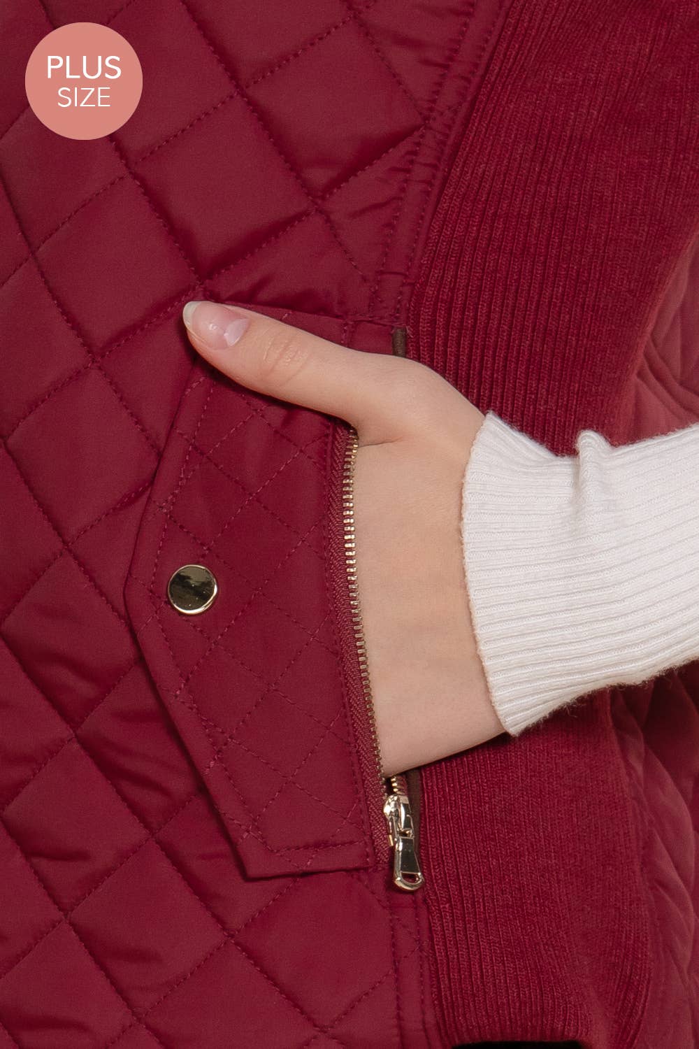 Suede Piping Quilted Padding Vest Active Basic | Active USA