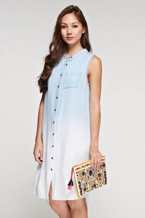 Mirrored Embroidered Clutch 926 WEST