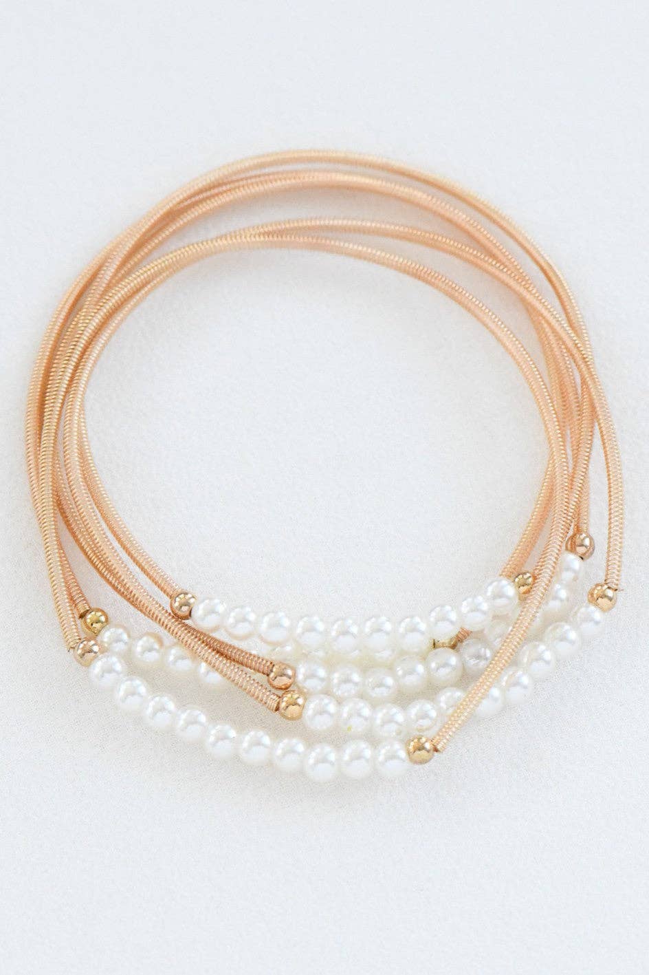 Boho Layered Spring Coil Guitar String Bracelet Set - 926 West