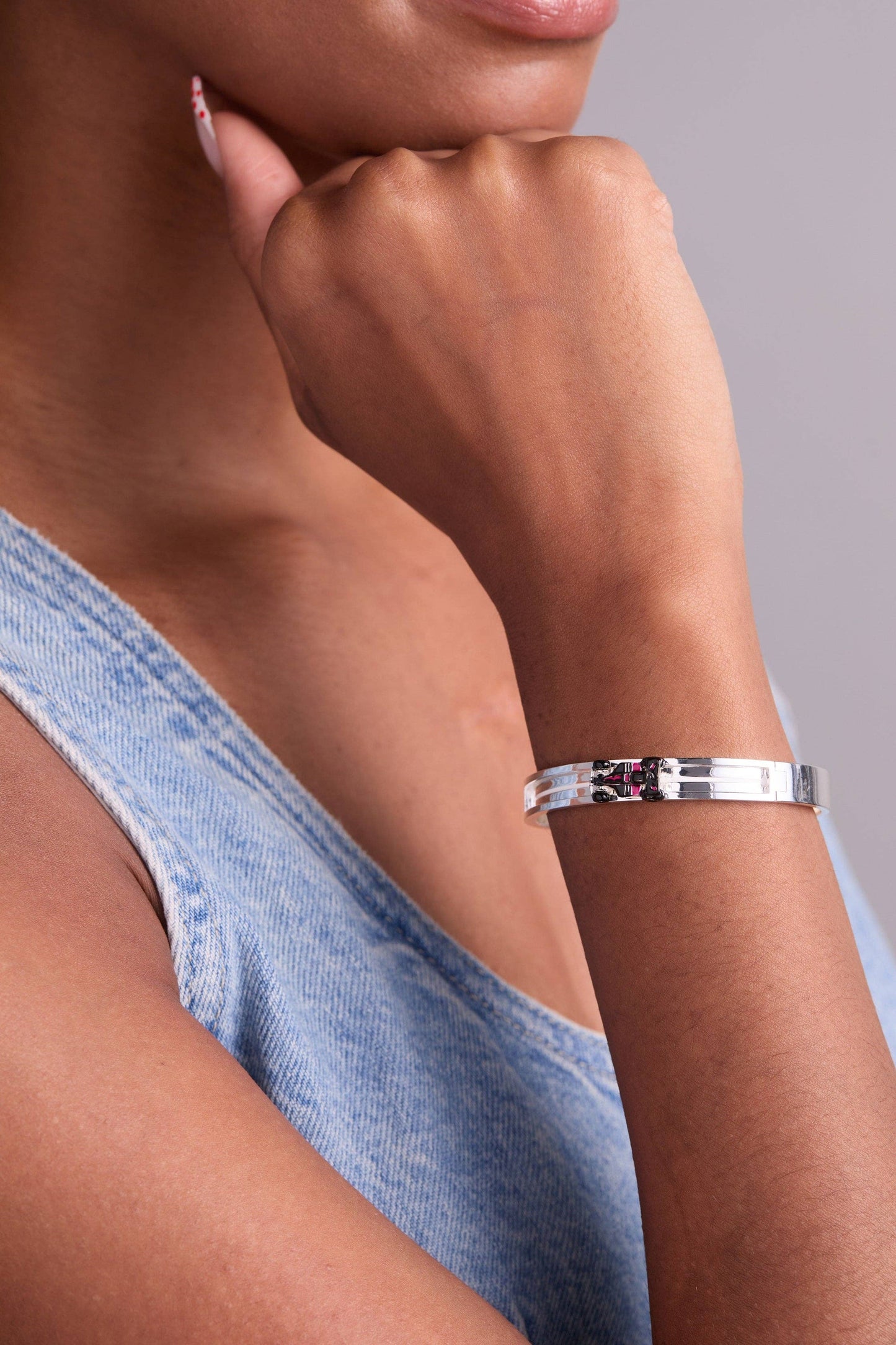 ALEX + ANI - Hot Wheels™ Moveable Racecar Hinge Bangle