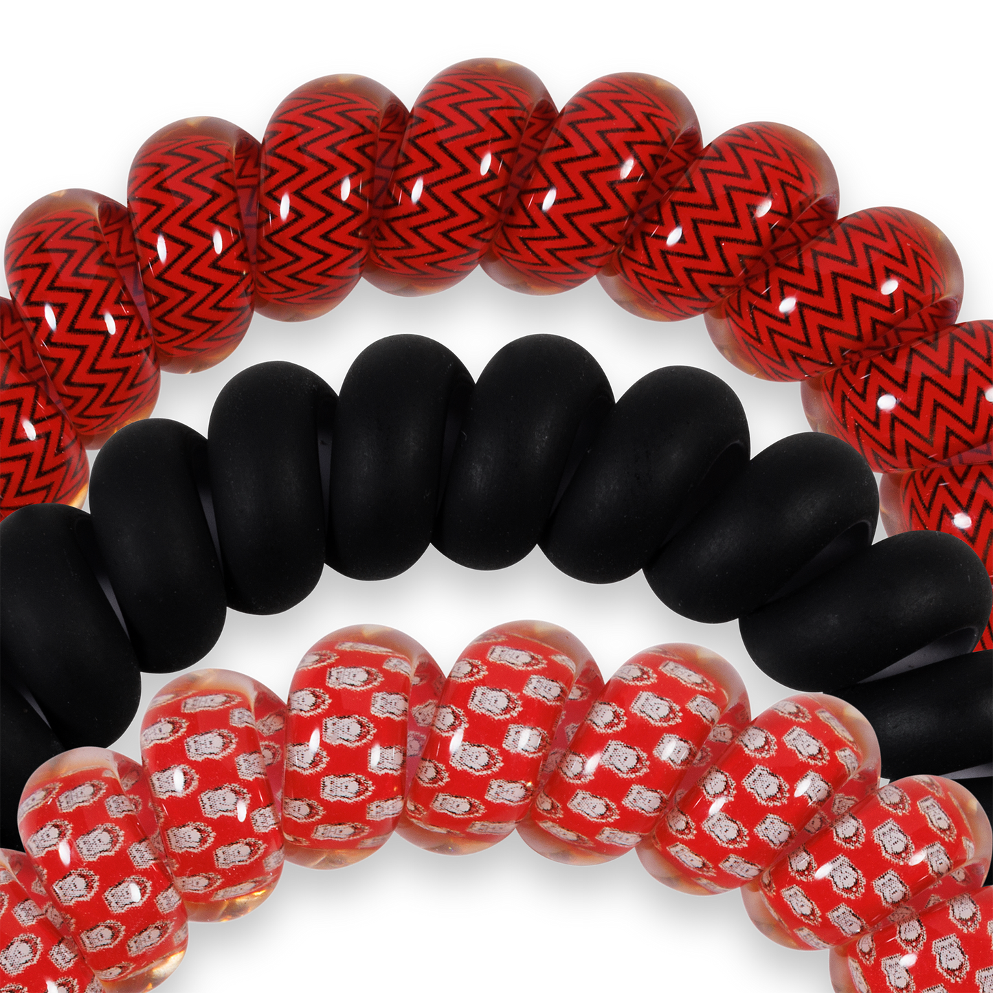 Spiral Hair Coils | Large | Go Dawgs! Hair Ties TELETIES
