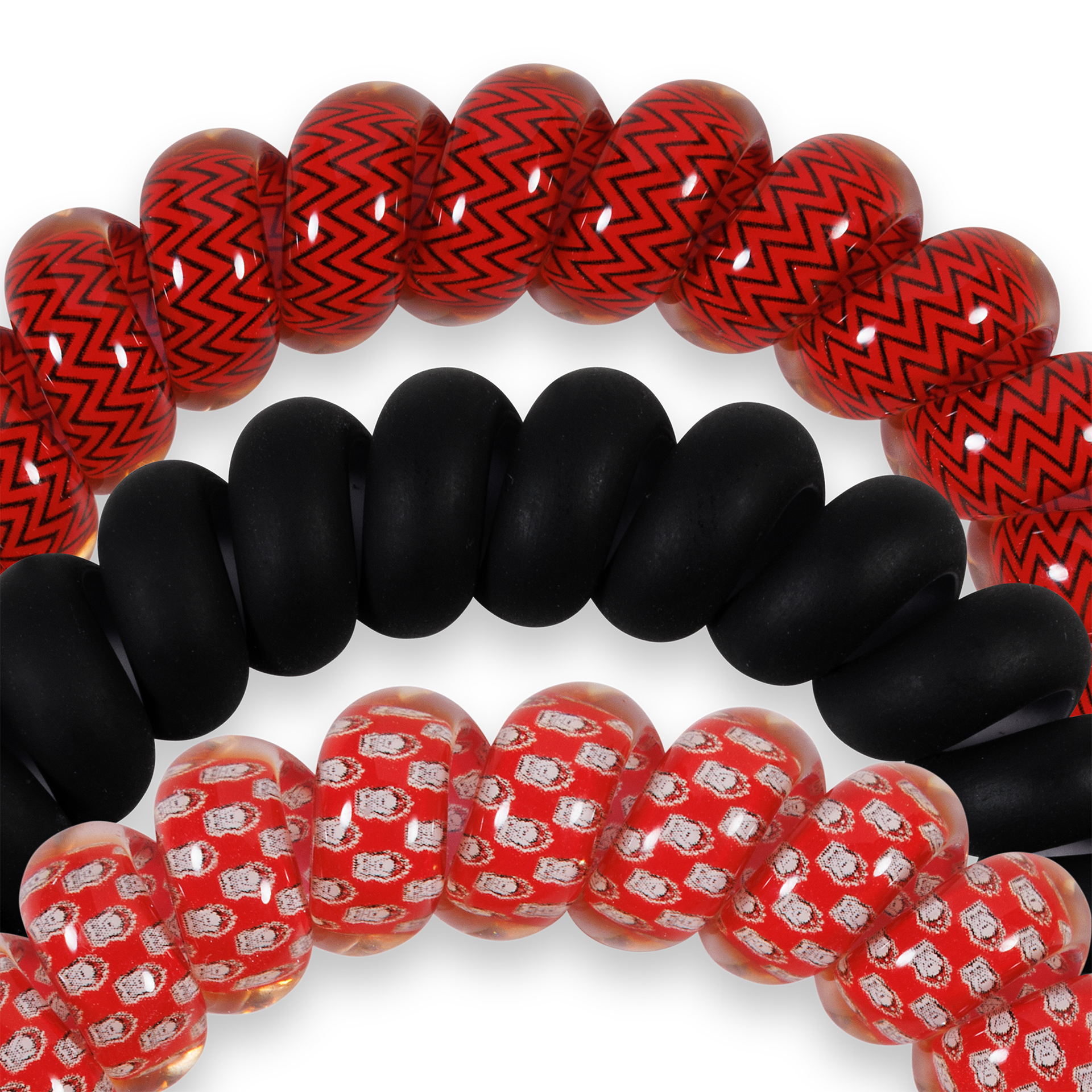 Spiral Hair Coils | Large | Go Dawgs! Hair Ties TELETIES
