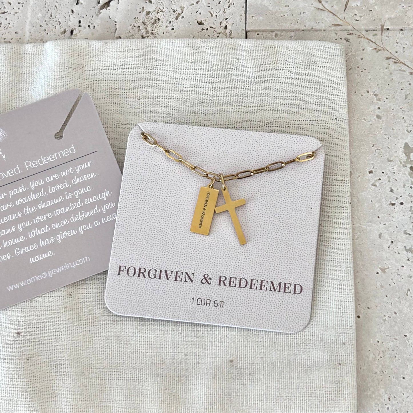 Christian Necklace Jewelry Bible verse 14k gold plated