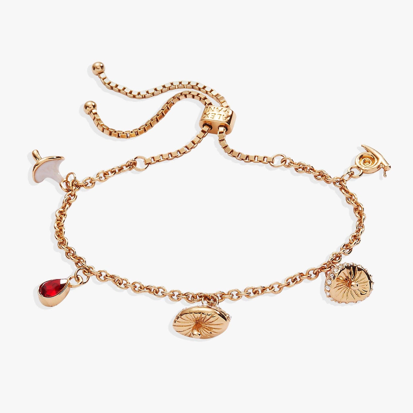 ALEX + ANI - Mushroom Bolo Charm Bracelet
